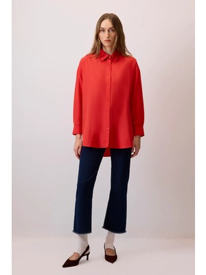 Touche Prive Oversıze Fit Poplin Gömlek