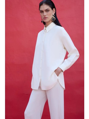 Touche Prive Oversıze Fit Poplin Gömlek