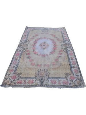 Etnik Bulvar Yün Pembe El Dokuması Halı 114 x 210 cm