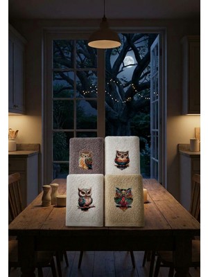 Shipla Home Benevento 4lü Desenli 30X50 cm Havlu Seti
