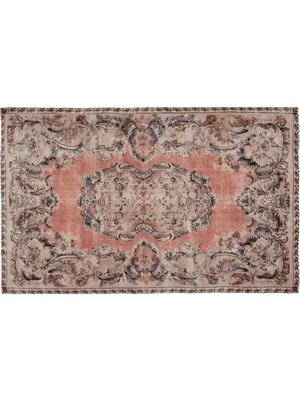 Etnik Bulvar Yün Kahverengi El Dokuması Halı 205 x 326 cm