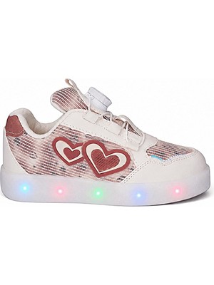 KAFKASLAR AYAKKABI Akıllı Mekanizma Bağcıklı Işıklı Ortopedik Kız Çocuk Sneaker Spor Ayakkabı