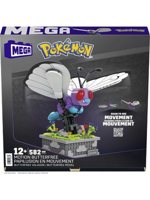 Dolozena HKT22 Mega™ Pokémon™ Motion Butterfree 582 Parça +12 Yaş