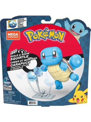 Dolozena GYH00 Mega™ Pokémon™ Squirtle - Yap ve Oyna Figürler 199 Parça +7 Yaş
