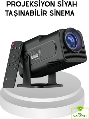 Eco Lounge HDMI USB Girişli Akıllı Projeksiyon Cihazı Taşınabilir Düşük Tüketimli