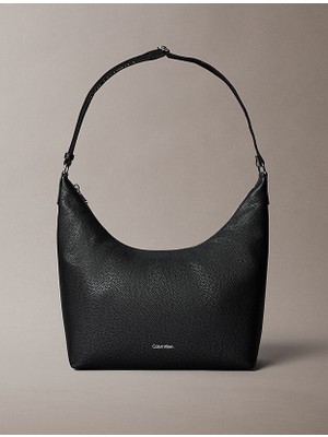 Calvin Klein Kadın Üstten Tutmalı Iç Fermuar Cepli Logo Şerit Askılı Siyah Çanta LV04F3891G-UB1