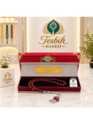 Tesbih Hanesi Babaya Hediye Ogretmene Ateş Kehribar ACIK Kirmizi Tesbih Harfli Kişiye Özel Seri Sıkma Kehribar Tesbih Usta Işi Tesbih Gümüş Kaplama Püskül Sevgiliye Hediye