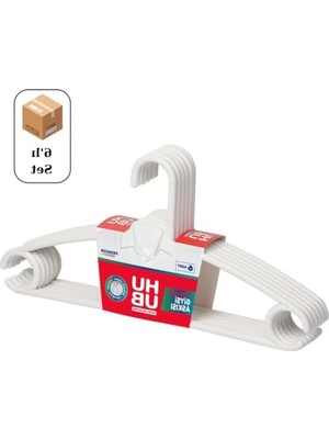 Mythriva Organizer Askı, Dolap Içi Elbise Askısı, 6 Parça Beyaz Set