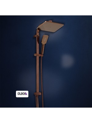 DUXXA Mirage 500 Tepe Duş Seti Rose Gold D.132.5.R