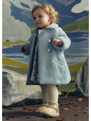 Mayoral Mavi Kız Bebek Mont 2435