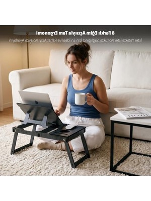 Die Grup Katlanır Ayaklı Laptop Çalışma Sehpası, Pratik ve Kullanışlı
