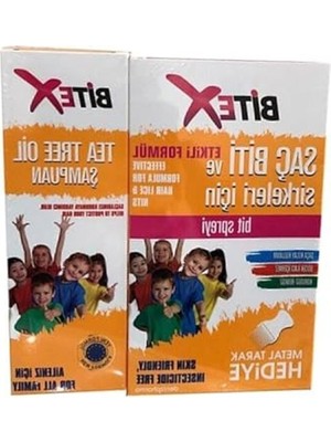 Die Grup Bit Spreyi ve Şampuan Seti, 100 ml ve 150 Ml, Çelik Tarak Hediyeli