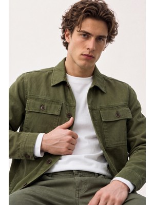 Mudo Erkek Haki Cep Detaylı Regular Fit Ceket