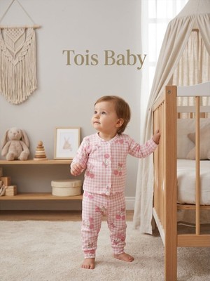 Tois Baby Organik Hastane Çıkışı Bebek Takımı 0-3 Ay Pembe