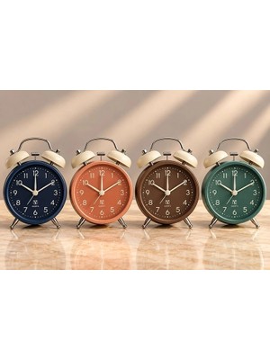Atlasnua Metal Çift Zilli Çalar Saat ALK6459