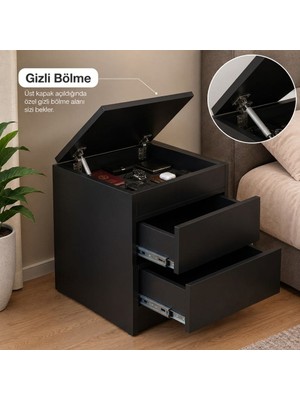 Gizli Bölmeli Nfc Komodin