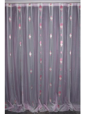 Odea Tr Organze 2350 Krem Renk 5_3 Hazır Dikilmiş Pileli Fon Perde 300 * 260 cm