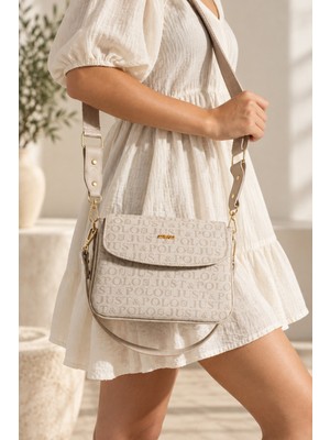Just Polo Taş Yeni Sezon Kolon Askılı 4 Bölmeli Kadın Omuz Çantası 25X15CM