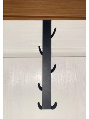 Odea Tr Risingmaber Metal Mat Siyah Amerikan Kapı Arkası Dikey Kapı Arkası Askılık Organizer Askılık ve Banyo Kapı Arkası Dikey Askılık