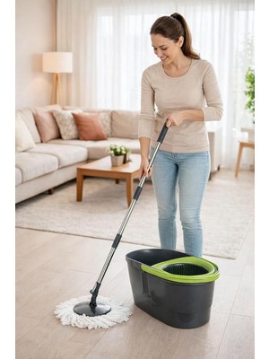 Odea Tr Shadow Otomatik Temizlik Seti 14 Lt - Sıkmalı Mop ve Kova Temizlik Seti - Üretici Garantili