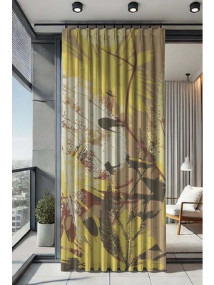Odea Tr Nelazım Su Geçirmez Desenli Oxford Balkon Perdesi, 250 x 200, BOTANIKDESENOXFORDBALKONPERDE250X200M, Botanik