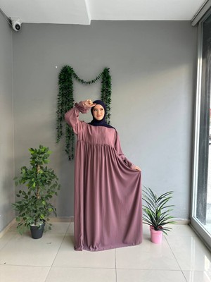 Yüsra Collection Erva Abaya Tesettür Elbise