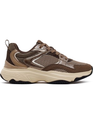 Derimod Kadın Bronz Bağcıklı Kalın Tabanlı Sneaker AF57500555