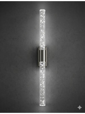 Backhome Bubblelight Large 51 cm Modern Tasarım LED Aplik - Duvar Lambası - Antrasit Gri -  Elektrikli -Beyaz LED