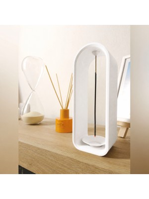 Brf Store Fineveil The Shrine Tütsülük – 3D Baskı Modern Kemer Formlu Tütsü Tutucu-Beyaz