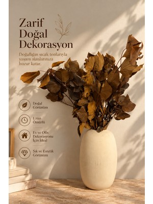 Elpida Bags Dekoratif Kurutulmuş Yaprak Buketi