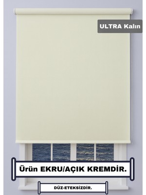 Esdeh Ultra Kalın Stor Zebra Güneşlik Perde – Mat Kalın Kumaş - Alüminyum Aksam