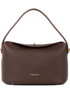 Tergan Kahverengi Hakiki Deri Kadın Omuz Çantası - S26K1BC80629-S8G
