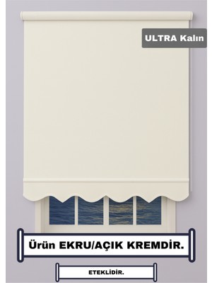 Esdeh Ultra Kalın Stor Zebra Güneşlik Perde – Mat Kalın Kumaş - Alüminyum Aksam