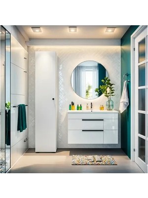 Vivense Dekorex Banyo Dolabı, Beyaz, BNY101