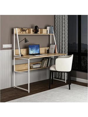 Vivense Majestic 90 Çocuk Çalışma Masası, Beyaz Çam