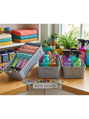 Reis Home Bölmeli Düzenleyici No1 Çok Amaçlı Organizer 3 Adet Yollanır