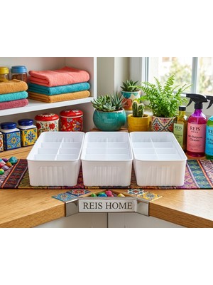 Reis Home Bölmeli Düzenleyici No1 Çok Amaçlı Organizer 3 Adet Yollanır