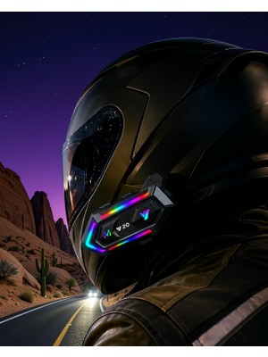 Bluetooth 5.3 Motosiklet Kask Intercom 1000 Metre Bağlantı