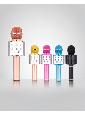 Taşınabilir Bluetooth Karaoke Mikrofon With Hafıza Kart Girişi