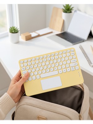 Kablosuz Bluetooth Klavye Slim Taşınabilir Xuczzztouchpad-3