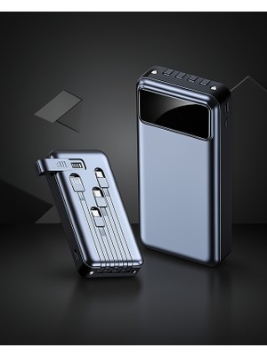 20.000 Mah Dijital Göstergeli USB Şarj Cihazı Hızlı Şarj