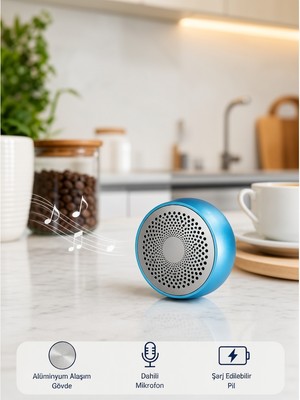 10W Stereo Bluetooth Hoparlör 360° Ses