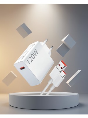 120W Usb-C Şarj Adaptörü Süper Hızlı Şarj Seti