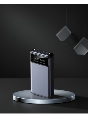 Powerbank 20000 Mah 4 Çıkışlı Hızlı Şarjlı LED Göstergeli