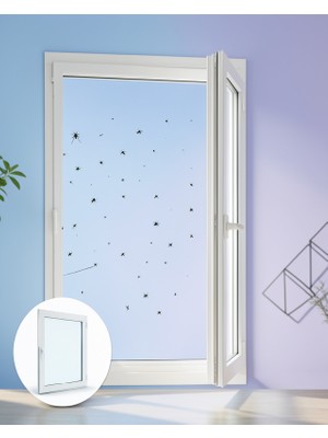 Tek Kanatlı Şeffaf Sineklik Pencere Balkon