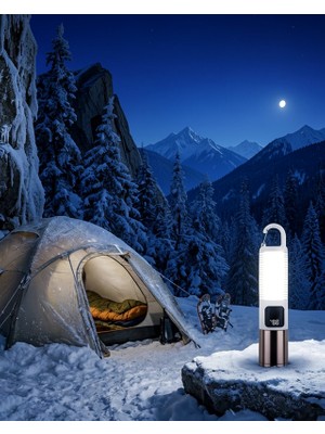 USB Şarjlı LED Kamp Feneri 500 Lümen