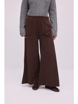 Touche Prive Beli Lastikli Cepli Gabardin Pantolon