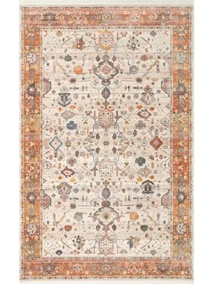 Vivense Perseus 01 Etnik Desenli Halı, Krem Terra, 290X380 cm