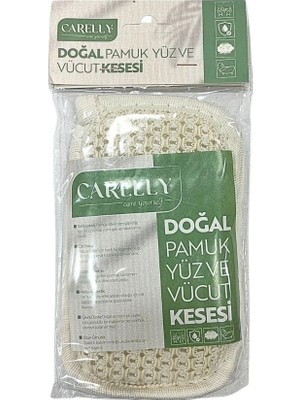 Doğal Pamuk Yüz ve Vücut Kesesi