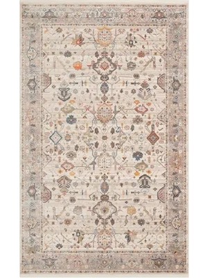 Vivense Perseus 01 Etnik Desenli Halı, Krem Gri, 120X180 cm